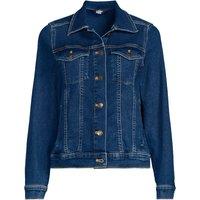 Lands' End Women's Plus Denim Trucker Jacket in Dark Blue | Size: 20-22