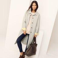 Lands' End Women's Water Resistant Car Coat in Ivory | Size: 16-18