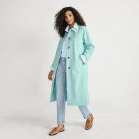 Lands' End Women's Water Resistant Car Coat in Baby Blue | Size: 14-16