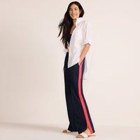Petite Straight Leg Side Stripe Jersey Trousers