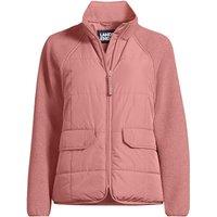 Lands' End Women's Sherpa & Quilt Jacket in Rose | Size: 28-30