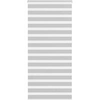 Berkfield Home Zebra Blind Light Grey 115x230 cm Fabric Width 110.9 cm Polyester