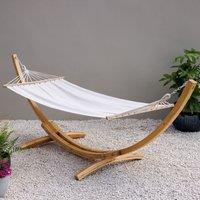 Primrose Ivory Hammock with Natural Wooden Stand