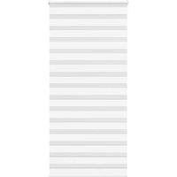 Berkfield Home Zebra Blind White 110x200 cm Fabric Width 105.9 cm Polyester