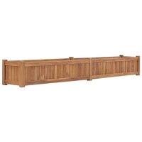 Berkfield Home Raised Bed 200x30x25 cm Solid Teak Wood in Brown | Size: 200 x 30 x 25 cm