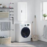 Berkfield Home Wall Mounted Cabinet White 34.5x34x90 cm Engineered Wood