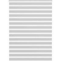 Berkfield Home Zebra Blind Light Grey 165x200 cm Fabric Width 160.9 cm Polyester