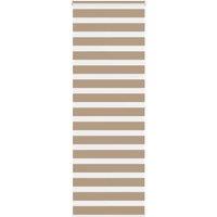Berkfield Home Zebra Blind Sand Brown 90x200 cm Fabric Width 85.9 cm Polyester