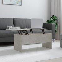 Berkfield Home Coffee Table Concrete Grey 102x50.5x46.5 cm Engineered Wood