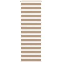 Berkfield Home Zebra Blind Sand Brown 75x200 cm Fabric Width 70.9 cm Polyester