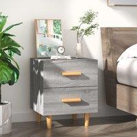Berkfield Home Bed Cabinet Grey Sonoma 40x35x47.5 cm