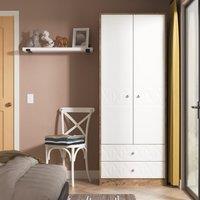 Ready Assembled 2 U Toledo 2 Door 2 Drawer Wardrobe (Ready Assembled) in Dark Brown