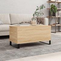 Berkfield Home Coffee Table Sonoma Oak 90x44.5x45 cm Engineered Wood in Brown