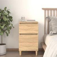 Berkfield Home Bedside Cabinet Sonoma Oak 40x35x70 cm in Brown | Size: 40 x 35 x 70 cm