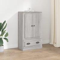 Berkfield Home Highboard Grey Sonoma 60x35.5x103.5 cm Engineered Wood