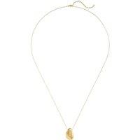 Lands' End Women's Water Resistant Long Pendant Necklace in Gold