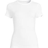 Lands' End Women's Plus Cool Lightweight Crew Neck Tee in White | Size: 28-30
