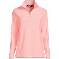 Lands' End Women's Anyweather Quarter Zip Fleece Top in Coral | Size: 14-16