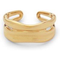 Lands' End Women's Water Resistant Adjustable Illusion Stack Ring in Gold