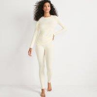 Lands' End Women's Cosy Thermaskin Thermal Long Johns in Ivory | Size: 10-12