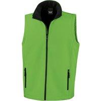 Result Men's Printable Softshell Body Warmer in Green | Size: 2XL