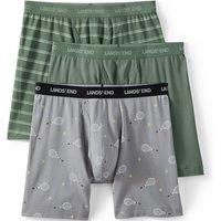 Lands' End Men's Jersey Trunks, 3-pack in Light Grey | Size: Medium