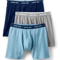 Lands' End Men's Jersey Trunks, 3-pack in Navy | Size: Small