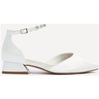 Linzi Women's Everlasting Wide Fit Bridal Low Court Heels in White | Size: 5-Wide Fit