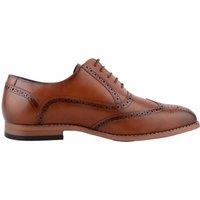 ABSOLUTE FOOTWEAR Men's Mens Smooth Faux Leather Lace Up Smart Formal Suit Shoe in Tan | Size: 11