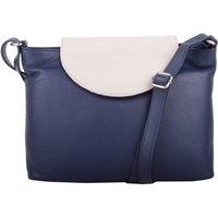 VALITA Women's Multi-Colour Genuine Leather Cross Body / Shoulder Bag in Navy
