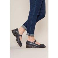 Moshulu Women's Boyce' Flat Mary Jane Style Shoes in Indigo | Size: 8