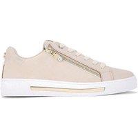 Carvela Women's 'Diamond Zip' Trainers in Beige | Size: 7