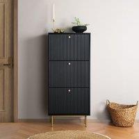 Home Garden Direct Devon - Shoe Cabinet - Black