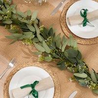 Scottish Everlastings Ltd 150cm Premium Eucalyptus & Gyp Garland in Green