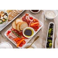 Mikasa Chalk White Rectangle Porcelain Serving Platter, 26.5 x 18cm | Size: 26.5 x 18 cm