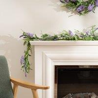 Scottish Everlastings Ltd 150cm Purple Hyacinth, Eucalyptus & Lavender Garland