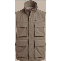 Craghoppers Men's NosiLife Adventure Insect-Repellent Gilet Bodywarmer in Beige | Size: 2XL