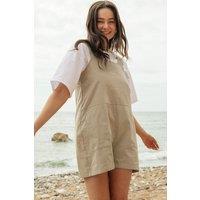 Rapanui Clothing Women's Cotton Playsuit in Brown | Size: 10