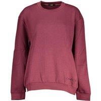 Cavalli Class Women's Elegant Fleece Crew Neck Sweatshirt in Purple | Size: Small