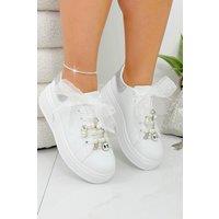 Sparkly Pearl Charm Trainers