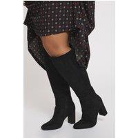 Faux Suede Knee High Boots
