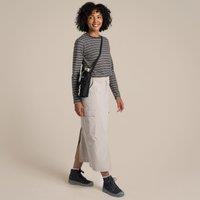 Craghoppers Women's NosiLife Pro Midi Insect-Repellent Skirt in Light Beige | Size: 14