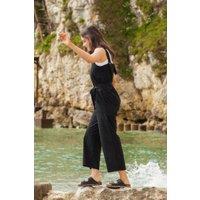 Rapanui Clothing Women's Cotton Jumpsuit in Black | Size: 12