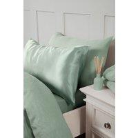 Silky Silks 100% Mulberry Silk Standard Pillowcase in Light Green | Size: Standard Pillow Case