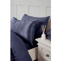Silky Silks 100% Mulberry Silk Standard Pillowcase in Navy | Size: Standard Pillow Case