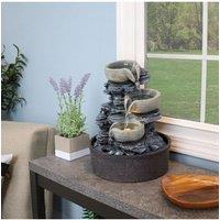 Tabletop Waterfall Fountain with LED Lighting