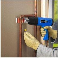 Living and Home 2000W Adjustable Hot Air Gun with Digital Display Screen in Blue