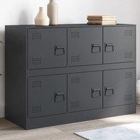 Berkfield Home Sideboard Anthracite 99x39x73 cm Steel | Size: 99 x 39 x 73 cm