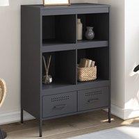 Berkfield Home Highboard Anthracite 68x39x101.5 cm Steel