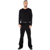 MyShoeStore Men's Cotton Corduroy Trousers Cord Pants in Black | Size: 50S